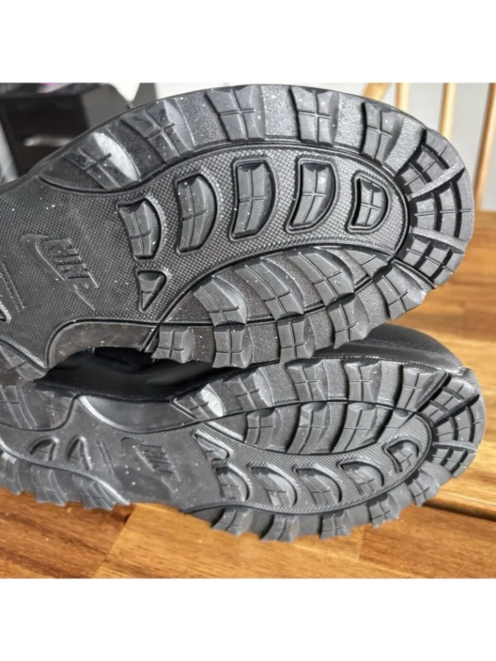 Nike Kids' Manoa Lace Up Hiking Boots Black‎ YOUTH 6Y Big Kid School Casual NEW